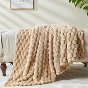 Sleepwyn 3D Clouds Jacquard Silky Flannel Blanket