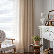 Sleepwyn Boho Tassel Cotton Linen Curtains Set (2pcs)