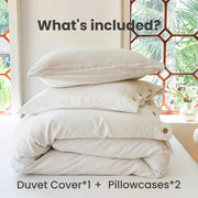 Sleepwyn Cotton Solid Duvet Cover Set