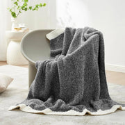 Sleepwyn Reversible Knit Throw Blanket Super Soft Plush
