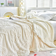 Sleepwyn Coral Butterfly Charm Fleece Flannel Blanket