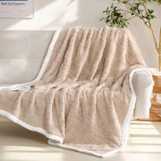 Sleepwyn Plush Sherpa Flannel Warm Throw Blanket