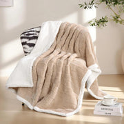 Sleepwyn Plush Sherpa Flannel Warm Throw Blanket