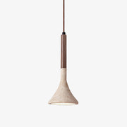 Verano Travertine Cone Pendant Light