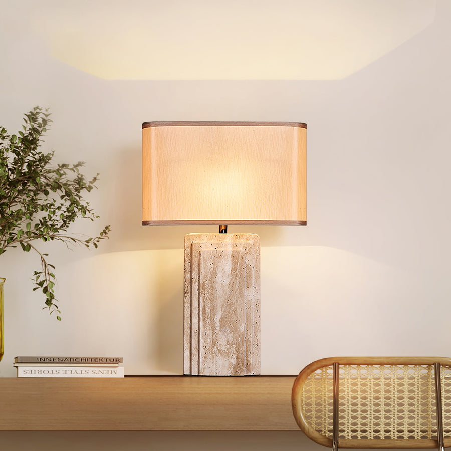 Arco Travertine Table Lamp