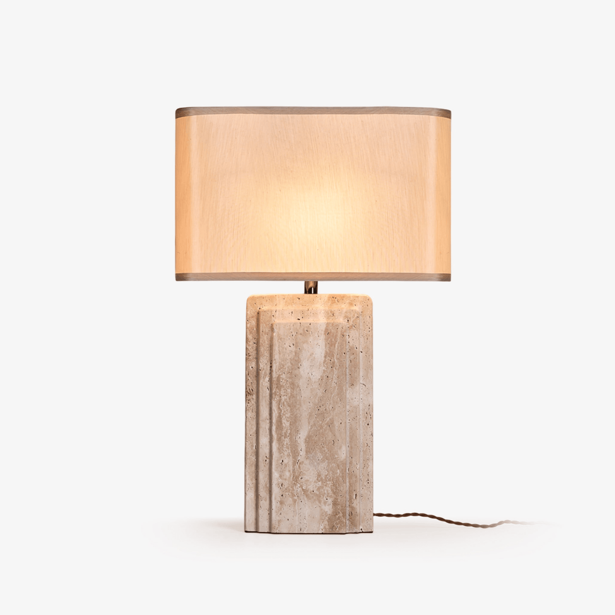 Arco Travertine Table Lamp
