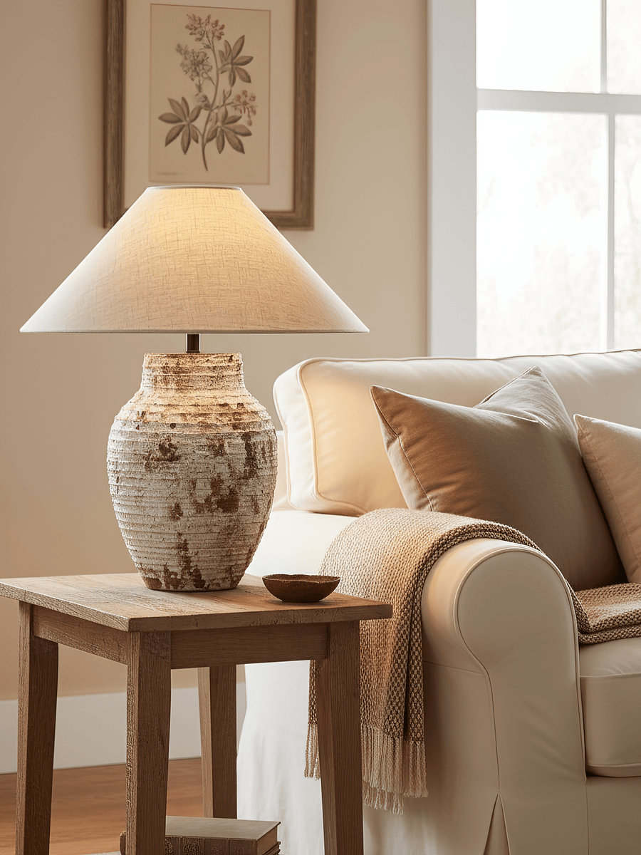 Arden Textured Clay Table Lamp