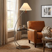 Aria Curved Shelf Floor Lamp