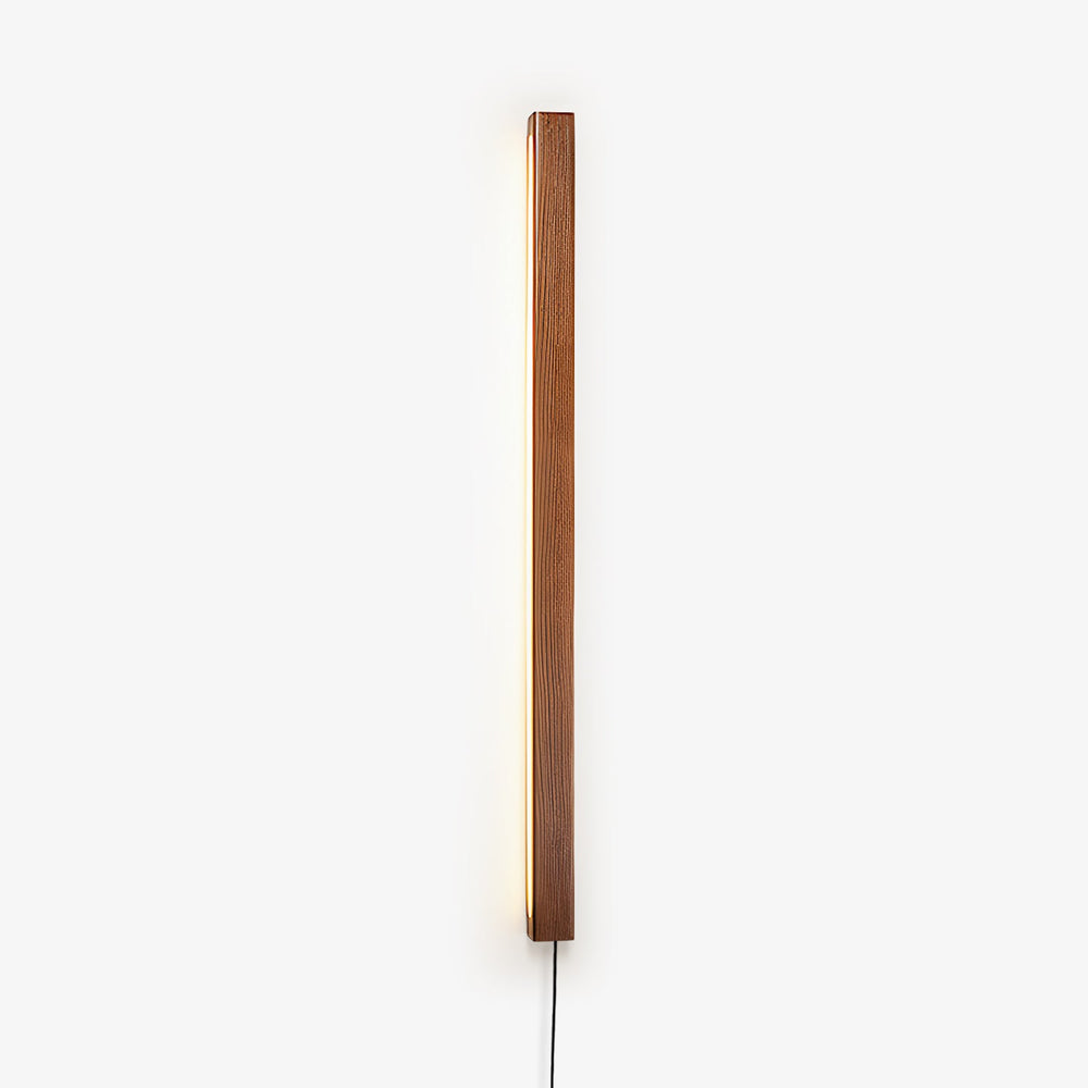 Arlo Linear Wood Plug-in Wall Light