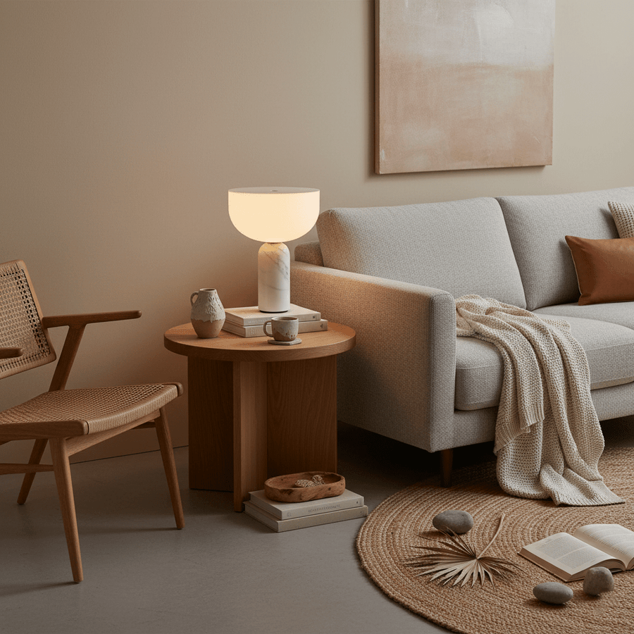 Arno Sphere Marble Table Lamp