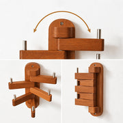 Sleepwyn Rotating Wood Hook Rack