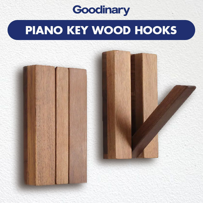 Sleepwyn Piano Key Wood Hooks (2 Pcs)