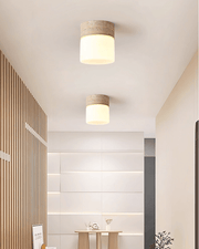 Astrid Travertine Ceiling Lamp