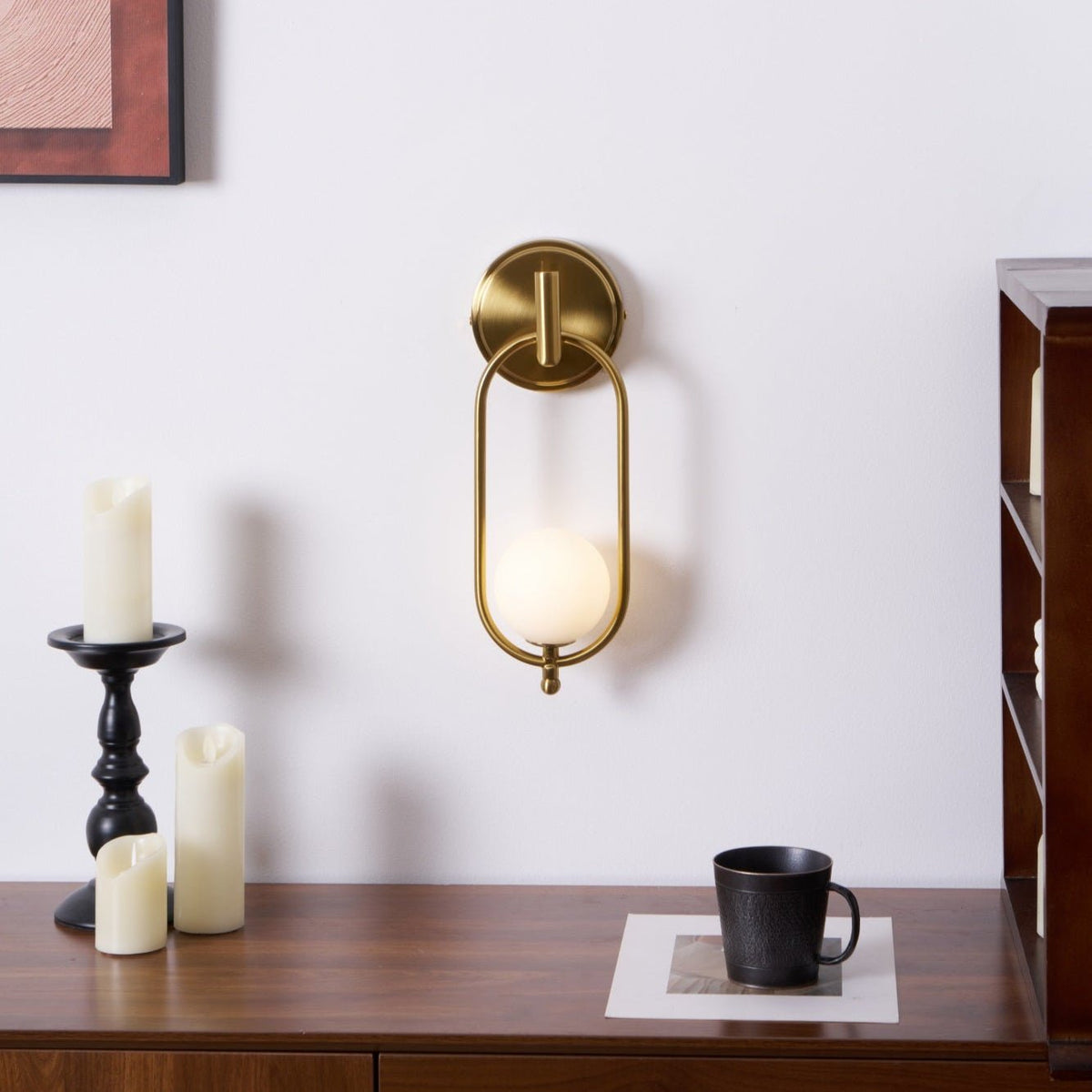 Aurea Brass Wall Light