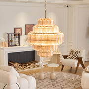 Aurum Cascade Glass Chandelier