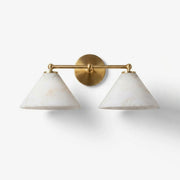 Aveline Alabaster Double Cone Wall Sconce