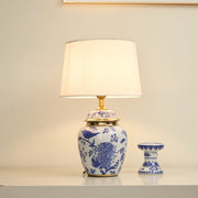 Azure Ceramic Table Lamp