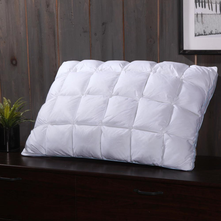 Goose Down Pillow - 600 Thread Count French Pleated
