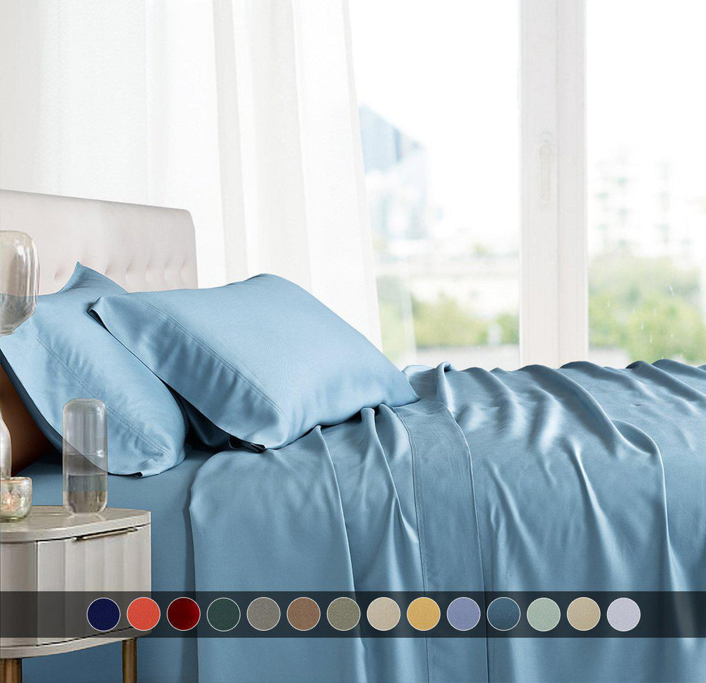 Olympic Queen Bed Sheet Set - 100% Bamboo Viscose