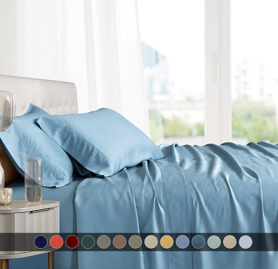 Olympic Queen Bed Sheet Set - 100% Bamboo Viscose