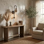 Bell Travertine Arc Sconce