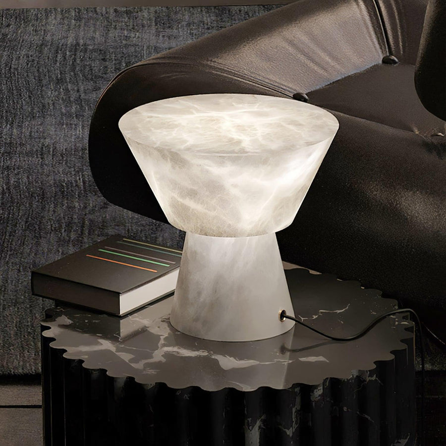 Beta Marble Alabaster Table Lamp