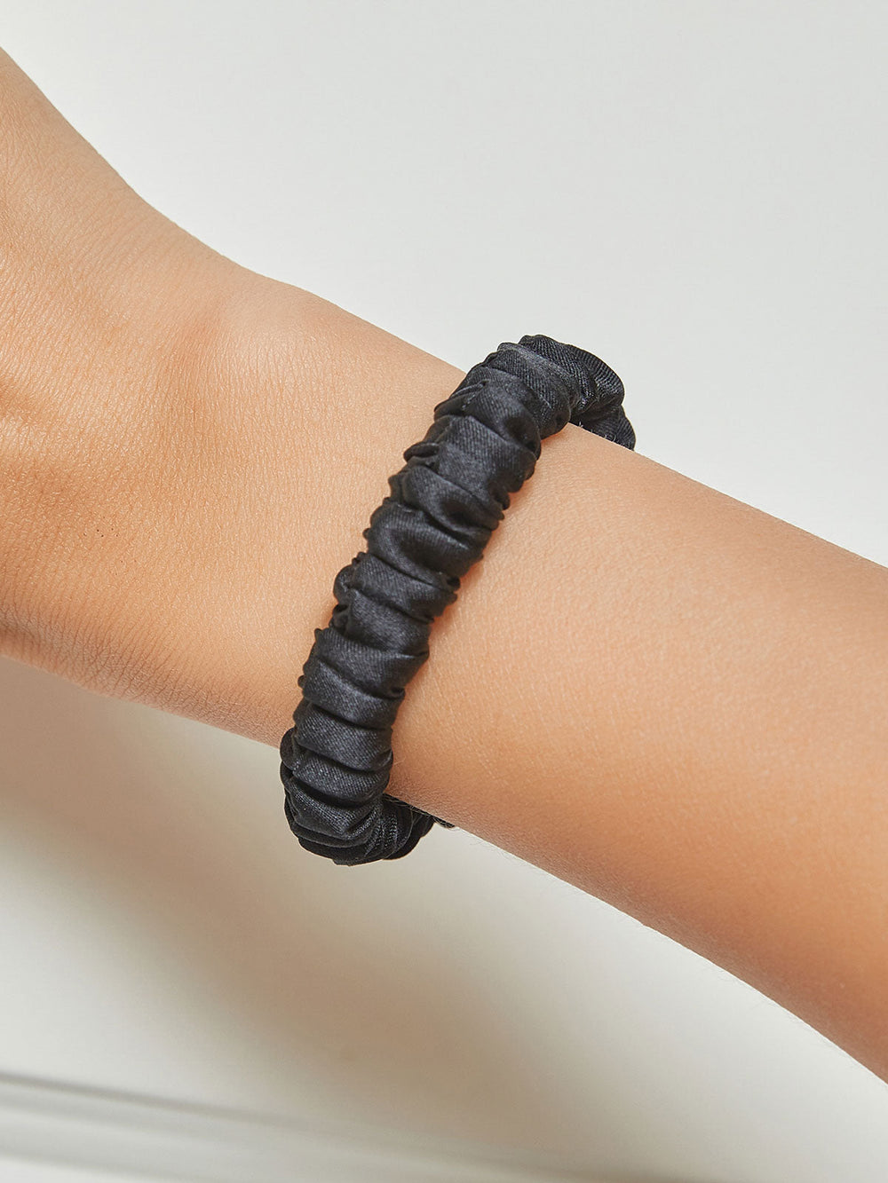 100% Mulberry Silk Soft Skinny Hair Scrunchie - 1cm