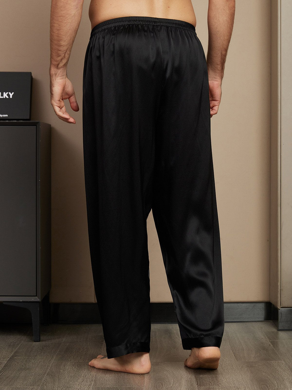 100% Mulberry Silk Long Relaxed Pajama Pants
