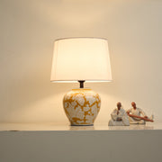 Blazing Blossom Ceramic Table Lamp