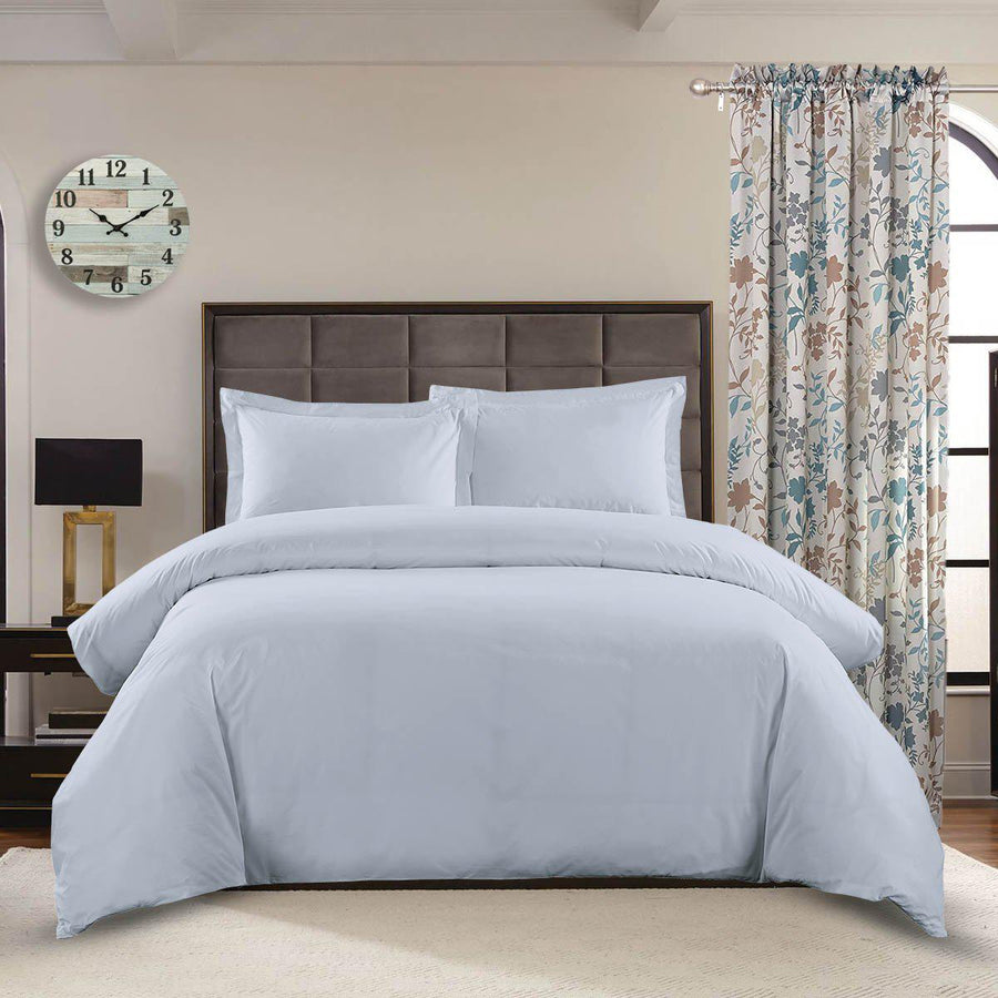 Duvet Cover Set 3-Piece Percale 250-Thread-Count