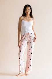 Women's Lounge Pants in Blush Sushi