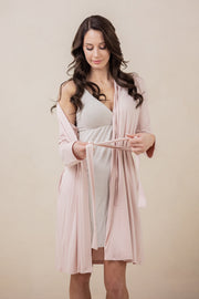 Women's Lounge Robe in Blush