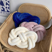 Sleepwyn Modern Plush Velvet Knotted Throw Pillow