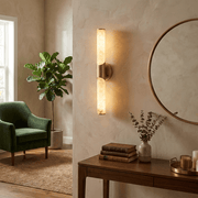 Calcedonia Alabaster Tube Wall Sconce