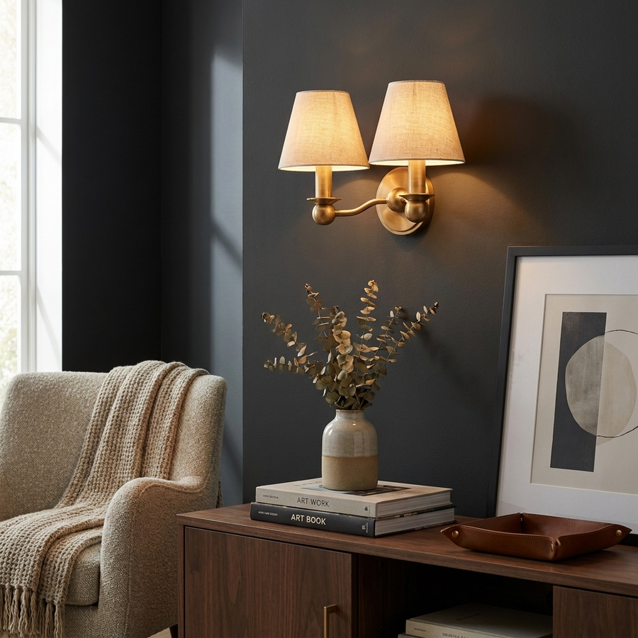 Camden Fabric Wall Sconce