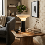 Cap Alabaster Table Lamp