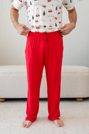 Men's Lounge Pants in Cardinal