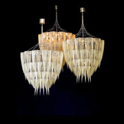 Cascade Bead Chain Chandelier