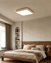 Casement Travertine Flush Mount Light