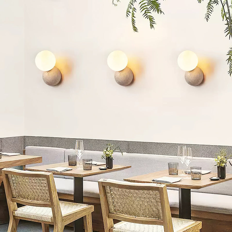 Celestial Travertine Wall Sconce