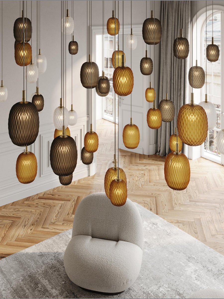 Chromatic Gem Drop Chandelier