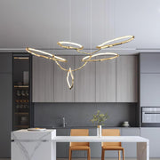 Cloud Rings Series Brass Chandelier