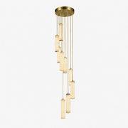 Column Alabaster Staircase Chandelier