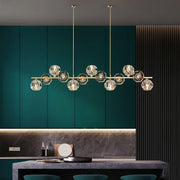 Crystal Glass Ball Chandelier