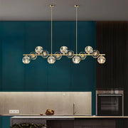 Crystal Glass Ball Chandelier