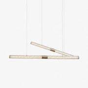 Crystal Stream Linear Pendant Lamp