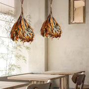 Dried Branch Leaf Pendant Lamp