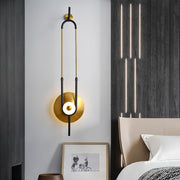 Ellipse Ring Marble Wall Light
