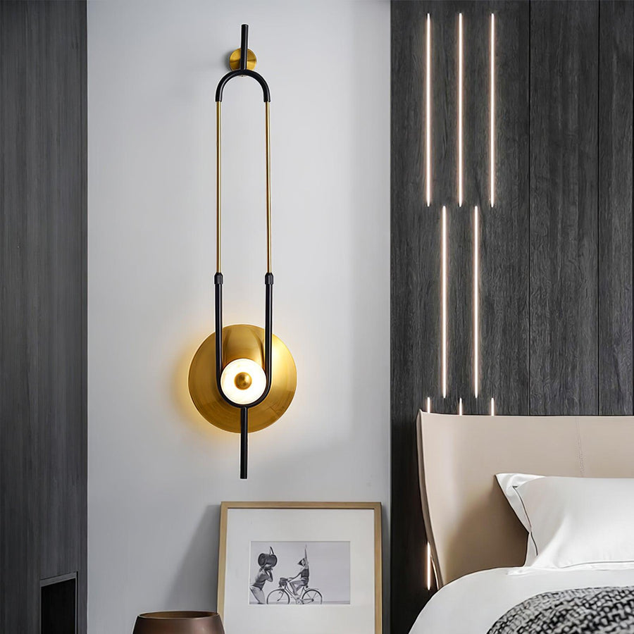 Ellipse Ring Marble Wall Light