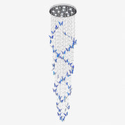 Elyndra LED K9 Crystal Column Chandelier